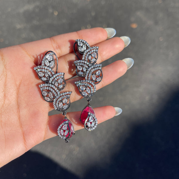 Ruby Marina Cubic Zirconia Earrings