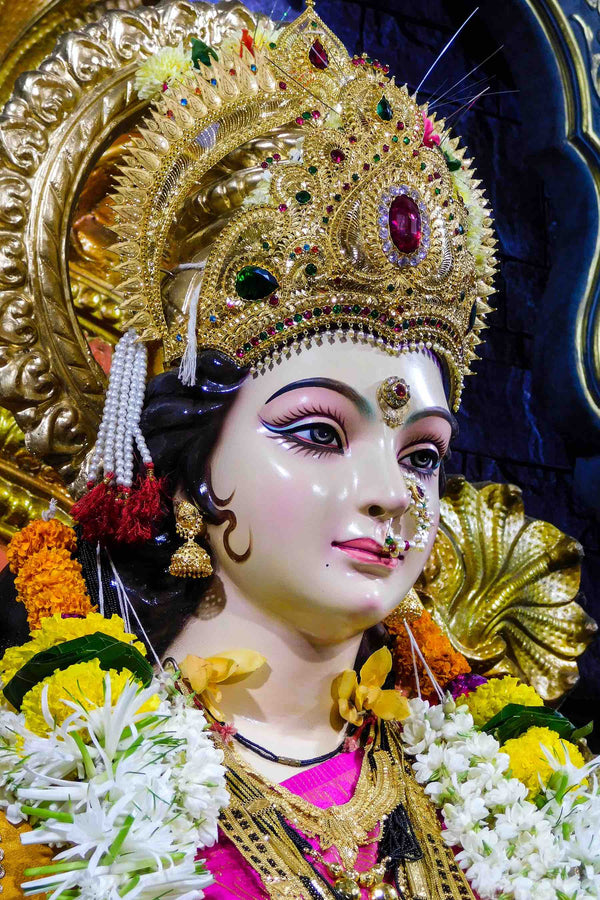 Idol of Durga - Navrarti festival - Romikas jewelry