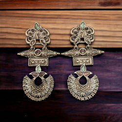 Multicolor Varika Oxidized Earrings