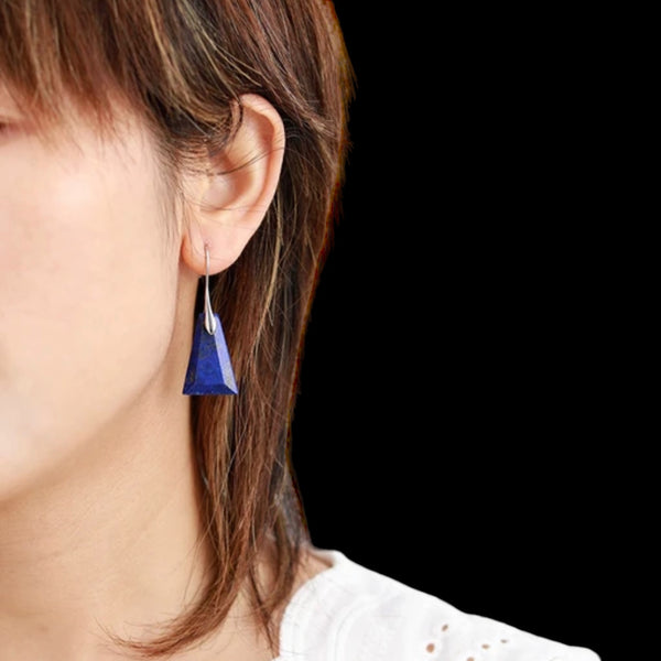 Cindy Lapuz Lazuli Natural Stone Drop Earrings