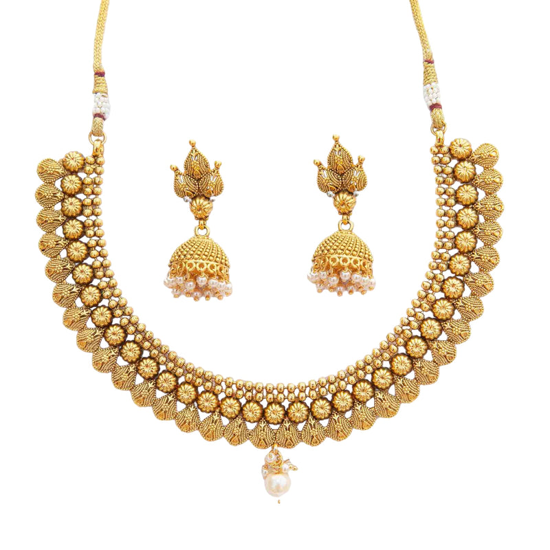 Meena Temple Necklace Set