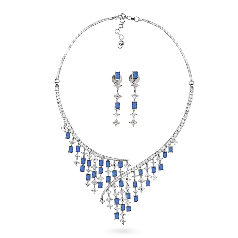 CZ with Sapphire Blue stones from Indian Jewelry.