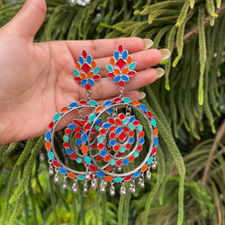 Multicolor Nava Meenakari Earrings