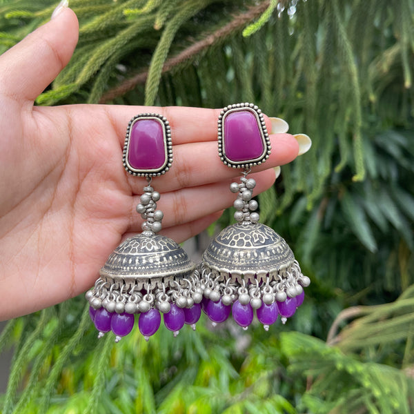 Purple Manisha Earrings