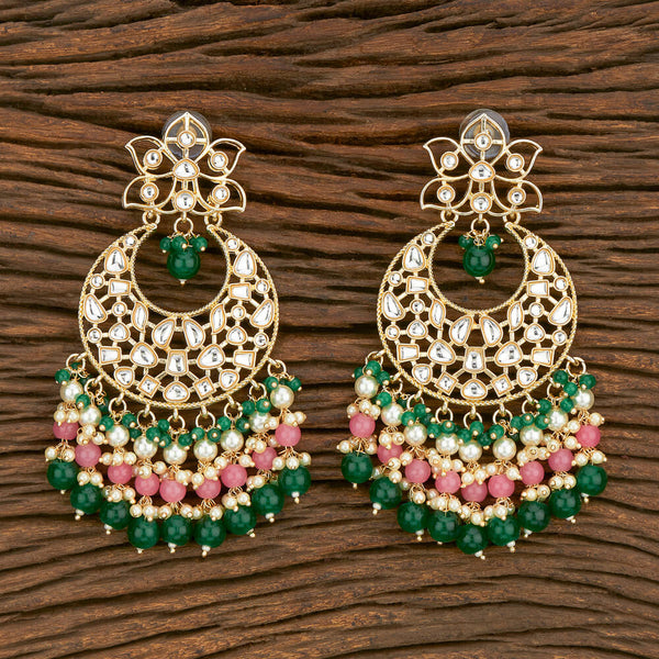 Emerald Mihika Kundan Earrings