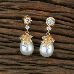 Gold Clara Cubic Zirconia Earrings