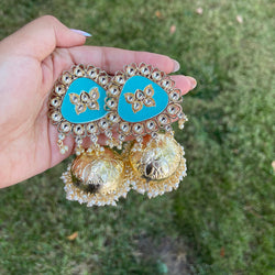 Blue Narina Jhumka