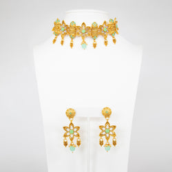 Mint Chaitali Jewelry Set