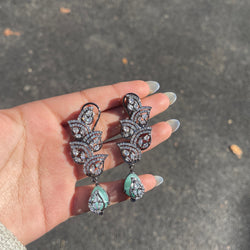 Mint Marina Cubic Zirconia Earrings