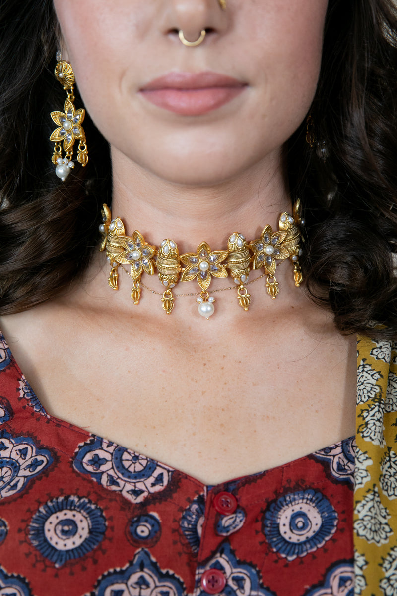 Pearl Chaitali Jewelry Set