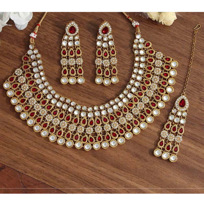 Red Nyra Jewelry Set