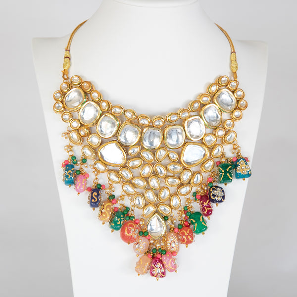 Pari Birdal Kundan Necklace Set – Romikas