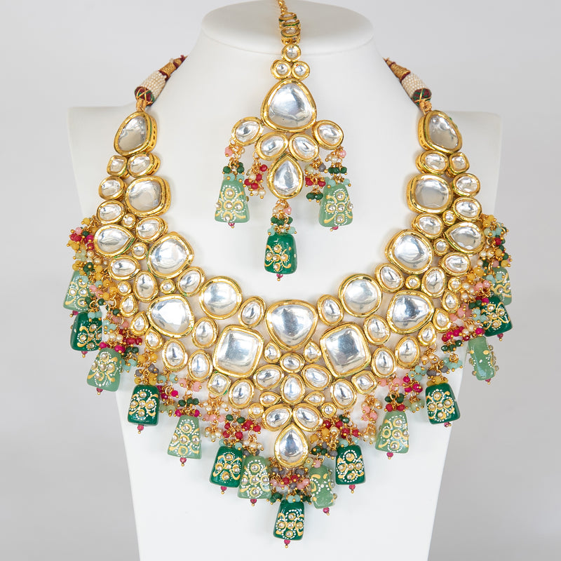 Mahika Bridal Kundan Necklace Set