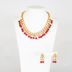 Rani Riya Kundan Necklace Set
