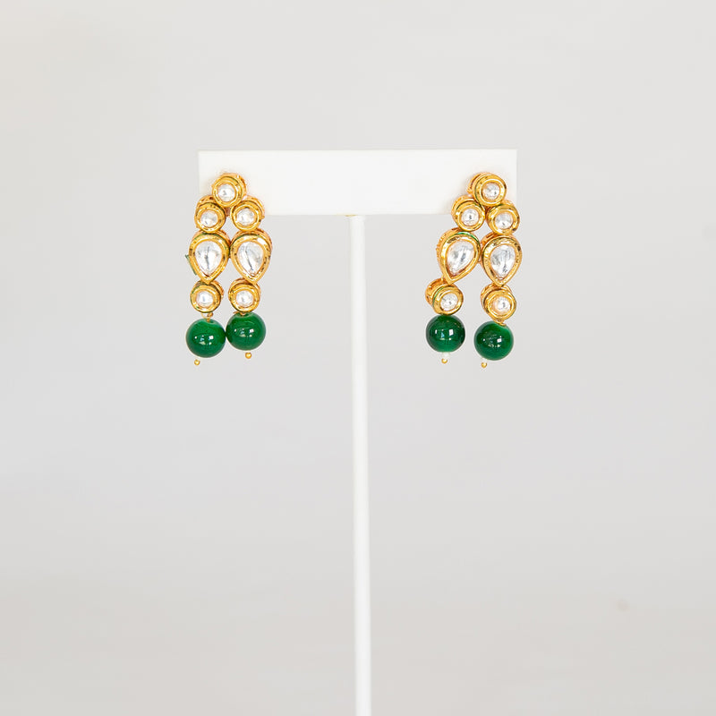 Emerald Riya Kundan Necklace Set