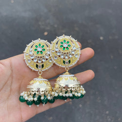 Yellow Ilana Jhumka Earrings