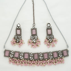 Pink Noorani Jewelry Set