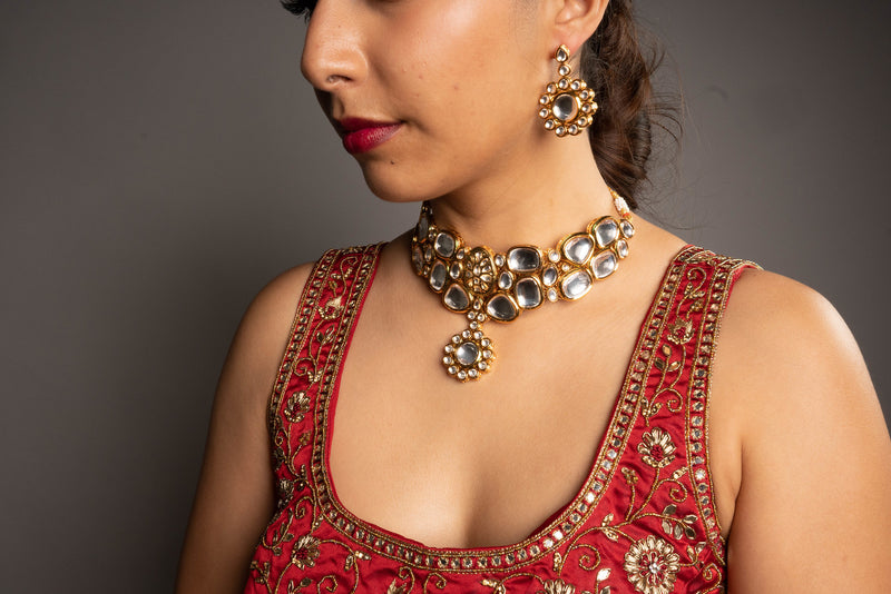 Shreya Kundan Necklace Set