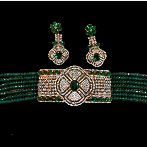 Emerald Akira Jewelry Set