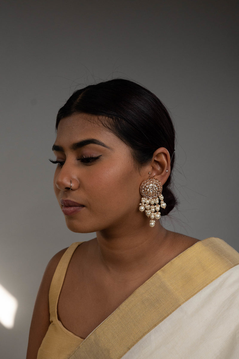 Pearl Rahi Earrings