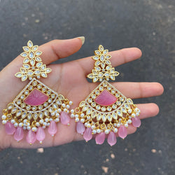 Pink Aaftab Earrings