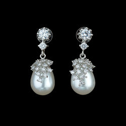 White Clara Cubic ZirconiaEarrings