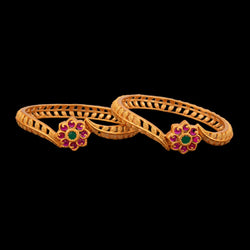 Veera Antique Gold Plated Bangles