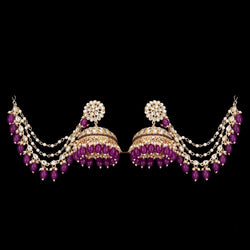Purple Pankhuri Earrings