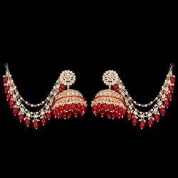Red Pankhuri Earrings