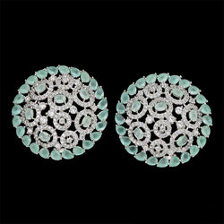 Chaya Mint Cubic Zirconia Stud Earrings
