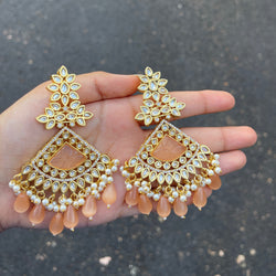 Peach Aaftab Earrings