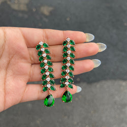 Emerald Miranya Cubic Zirconia Earrings