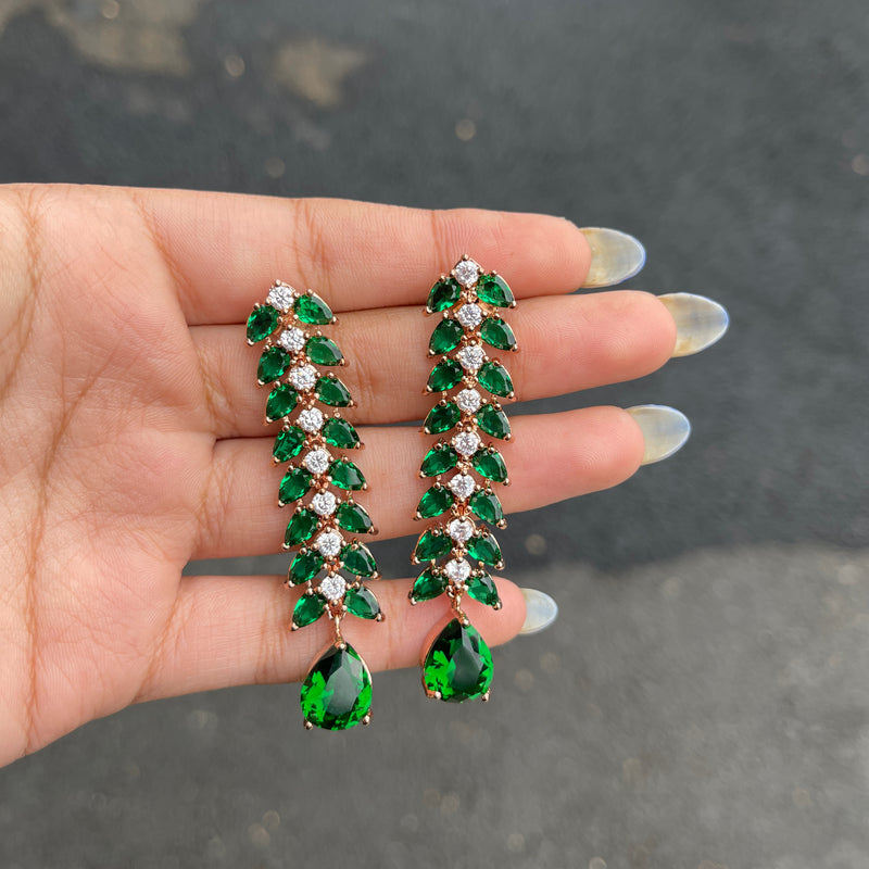 Emerald Miranya Earrings