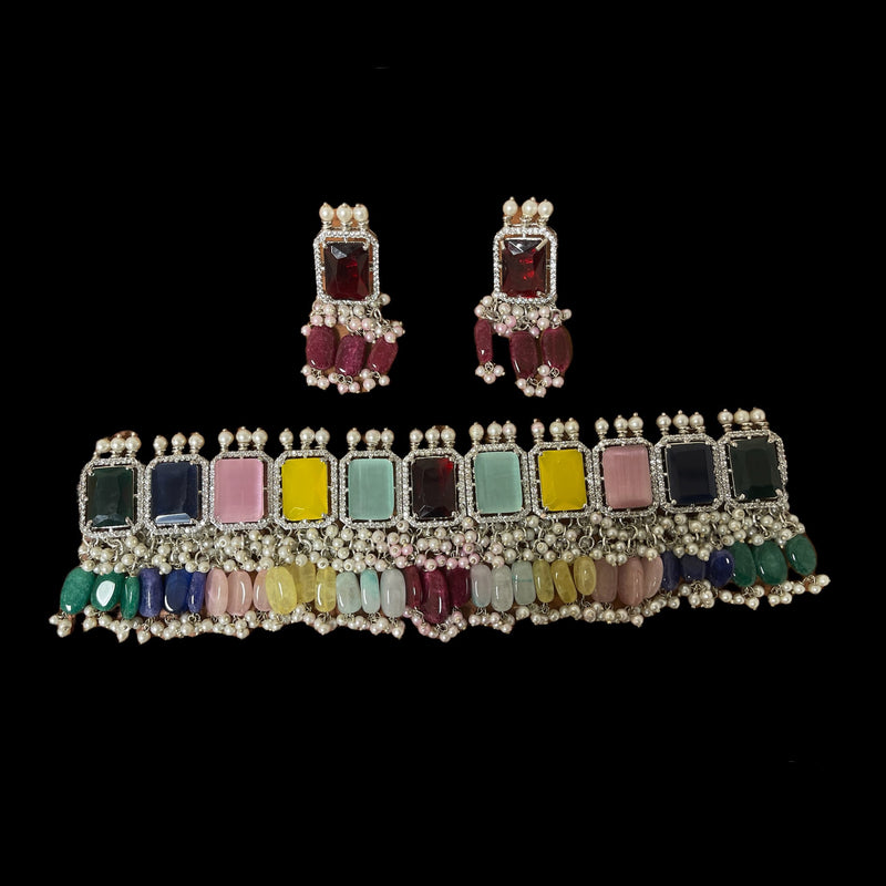 Multicolor Aati Necklace Set