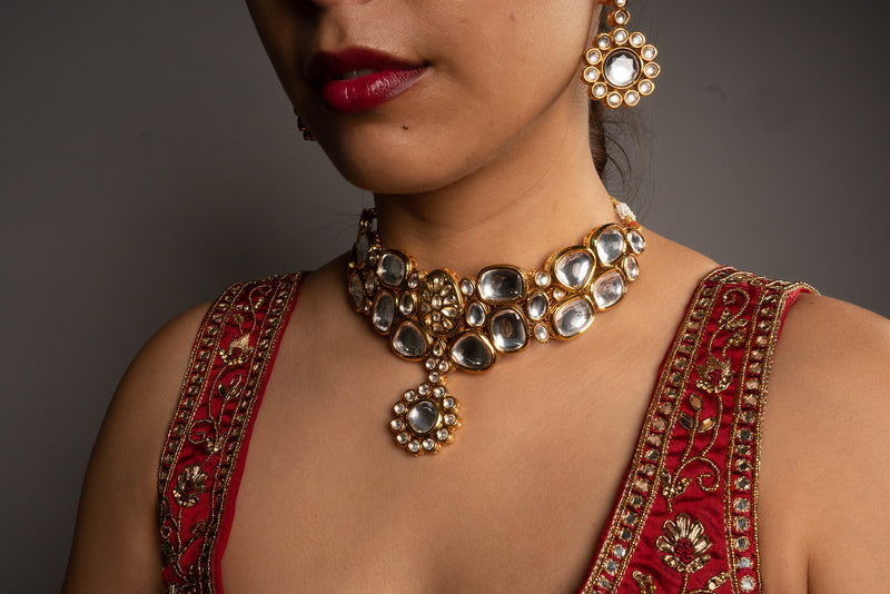 Shreya Kundan Necklace Set