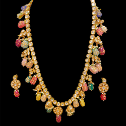 Madhurima Kundan Long Necklace Set