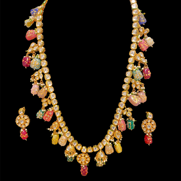 Madhurima Kundan Long Necklace Set