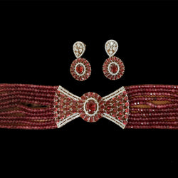 Maroon Kanila Jewelry Set