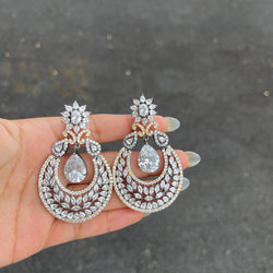 White Isabella Cubic Zirconia Earrings