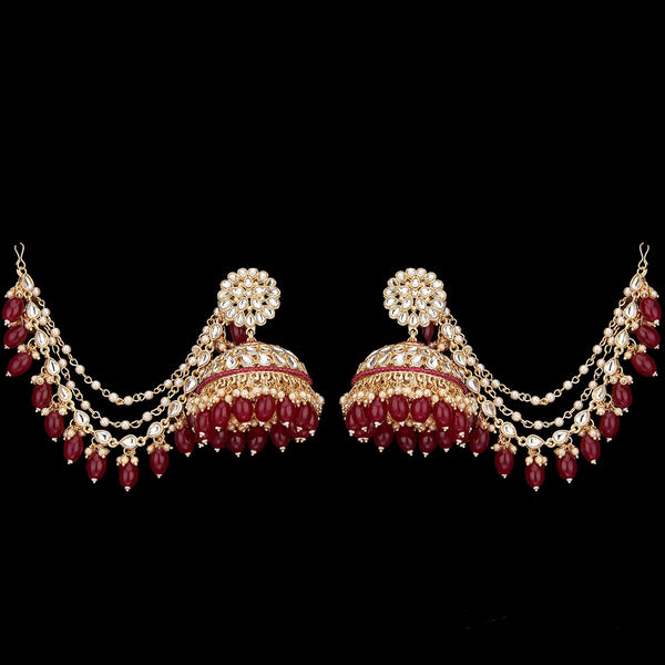 Rani Pankhuri Kundan Earrings