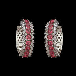 Rani Zaheba Cubic Zirconia Bali Earrings