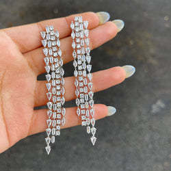 Silver Katrina Cubic Zirconia Earrings