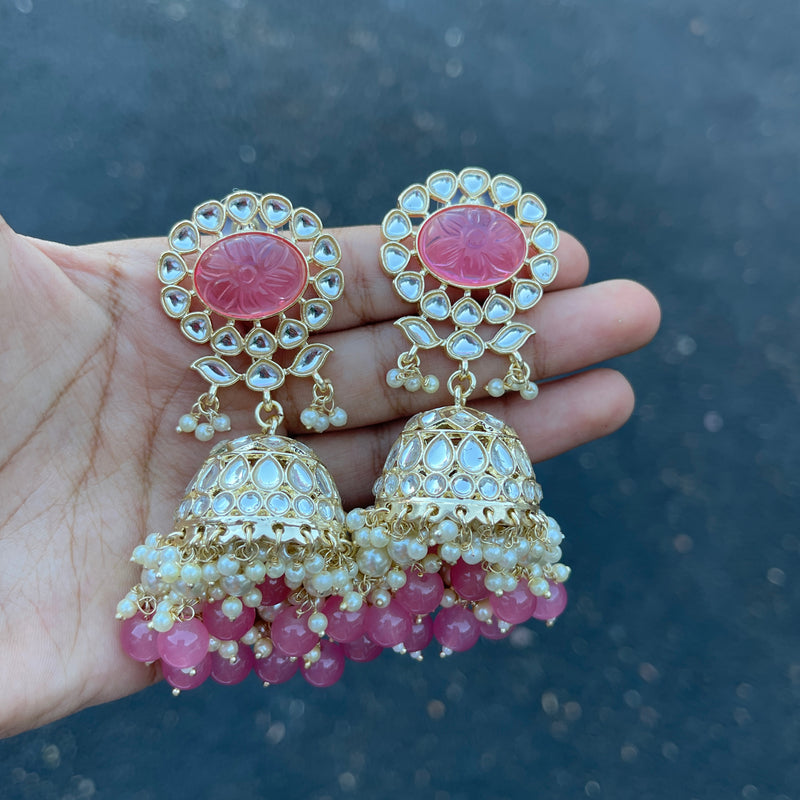 Pink Priyal Earrings