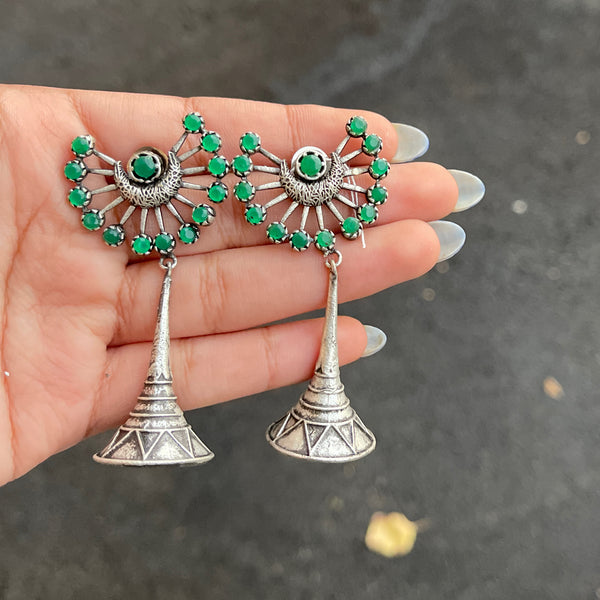Emerald Shehnaaz Earrings