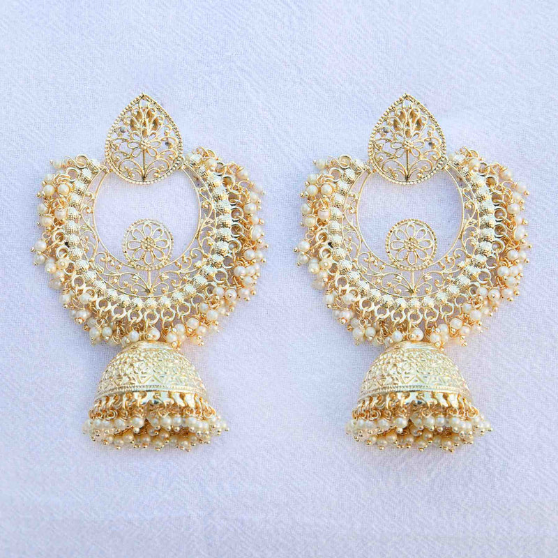 Kali gold-plated pearl earrings - Romikas